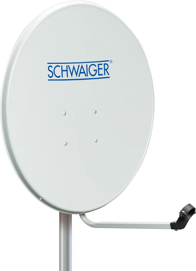 Stahl Satellitenschüssel 70 cm Hellgrau