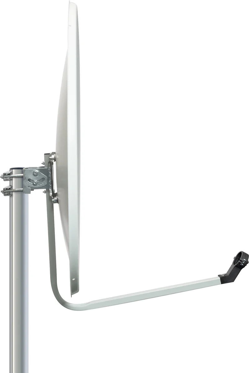 Stahl Satellitenschüssel 70 cm Hellgrau