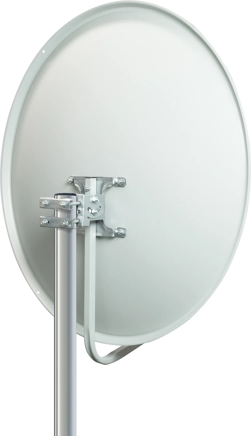 Stahl Satellitenschüssel 70 cm Hellgrau