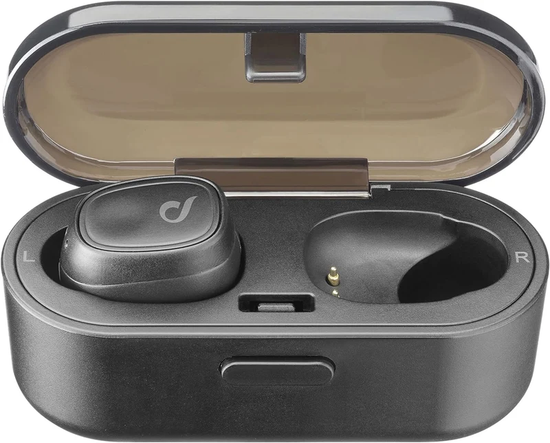 Bluetooth InEar Kopfhörer Cellularline Ultimate TWS Shadow mit 25h Standby und 3h Gesprächszeit in schwarz