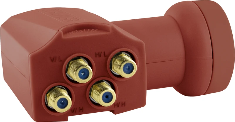 Quattro LNB digital SUN PROTECT ziegelrot