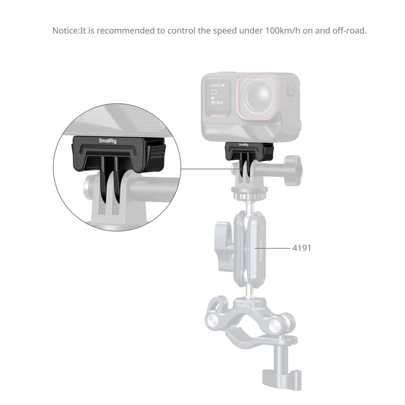 SmallRig Quick Release Mount Adapter for Insta360 X5 / X4 Air / Ace Pro 2 / Ace Pro / Ace 6303