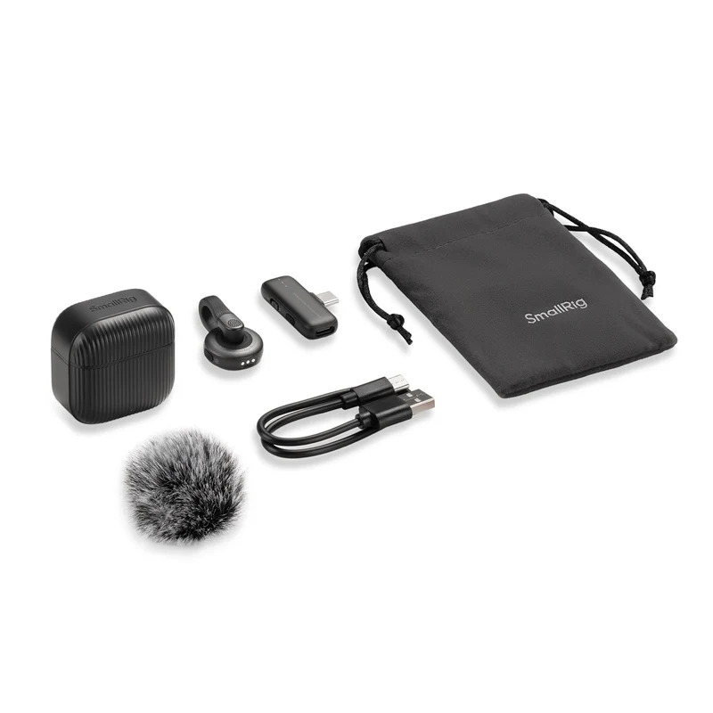 SmallRig S70-C1 Wireless Microphone with USB-C Adapter for Phones (Black) 5718