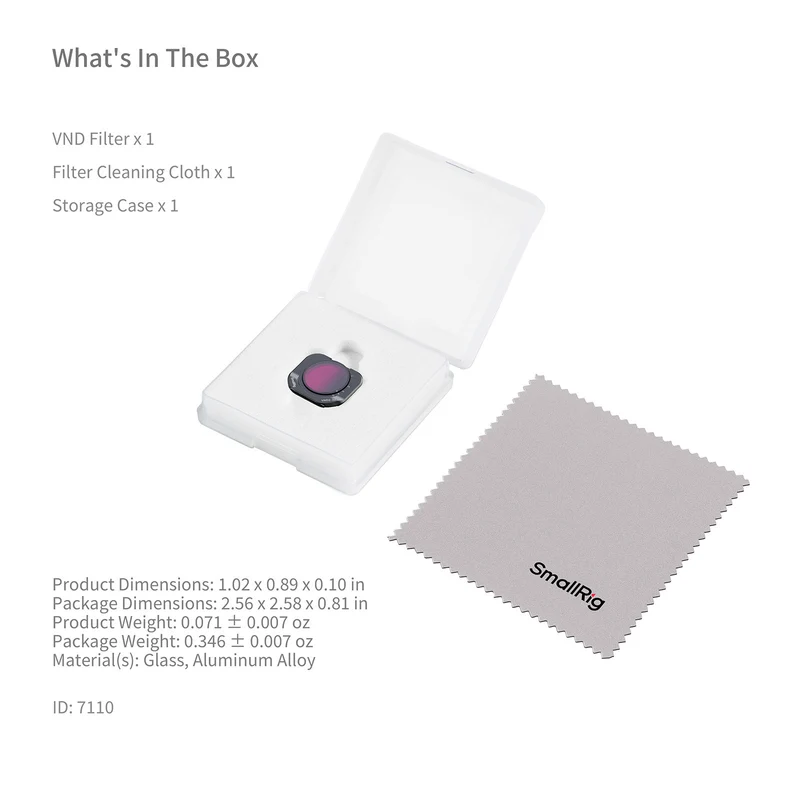 SmallRig VND Filter for Insta360 Luna Pro 7110