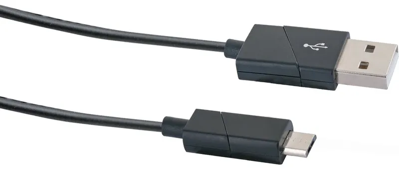 Micro-USB auf USB-A Kabel drehbare Stecker 1,2 m