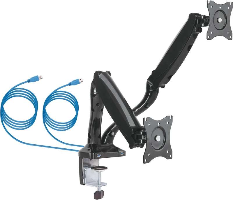 Monitor Tischhalter "FULL MOTION 2" für 2 Monitore bis 29 Zoll