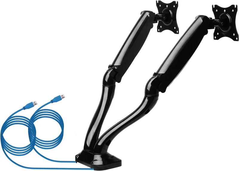 Monitor Tischhalter "FULL MOTION 2" für 2 Monitore bis 29 Zoll