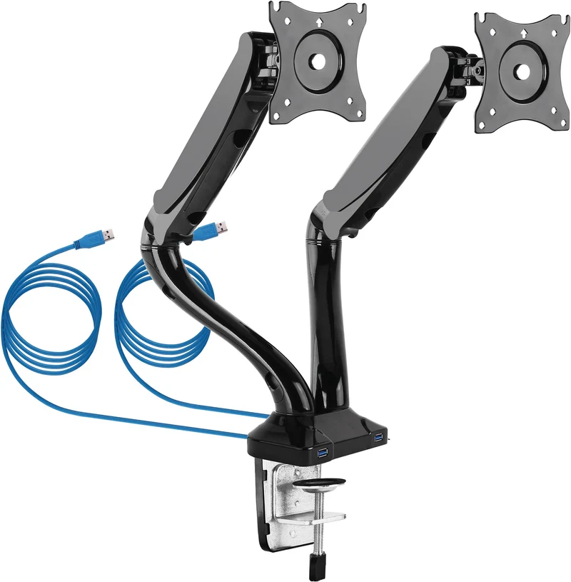 Monitor Tischhalter "FULL MOTION 2" für 2 Monitore bis 29 Zoll