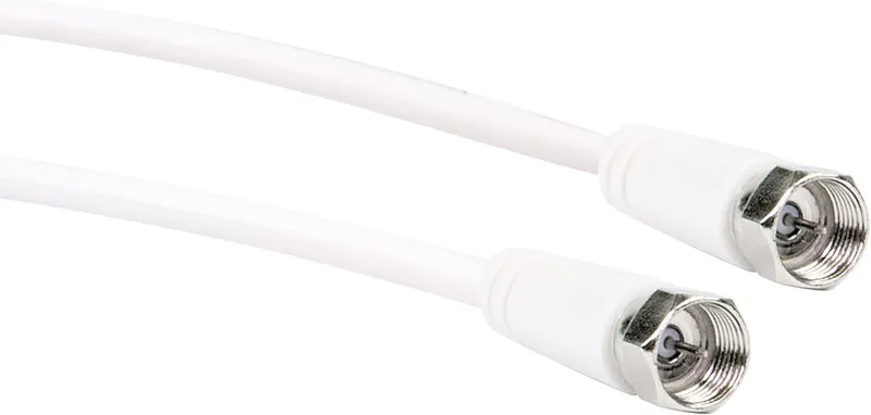 SAT-Anschlusskabel mit IEC Adaptern 3 m 75 dB