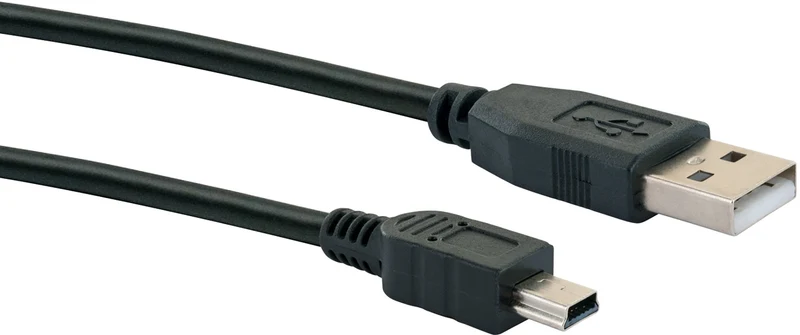 USB Mini-B Stecker auf USB-A Kabel 1/1,8 m