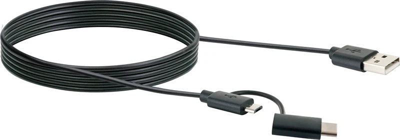 3in1-Kabel Micro-B/USB-C auf USB-A 1 m