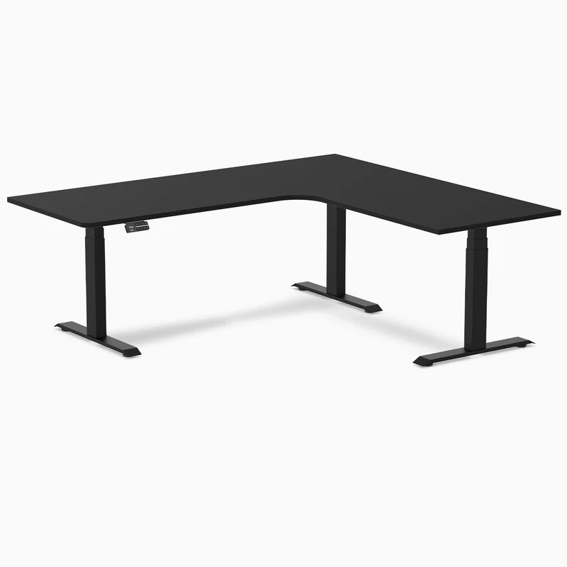 Desky Sigma L-Shape Gaming Desk Right Return 200 cm Matte Black Frame