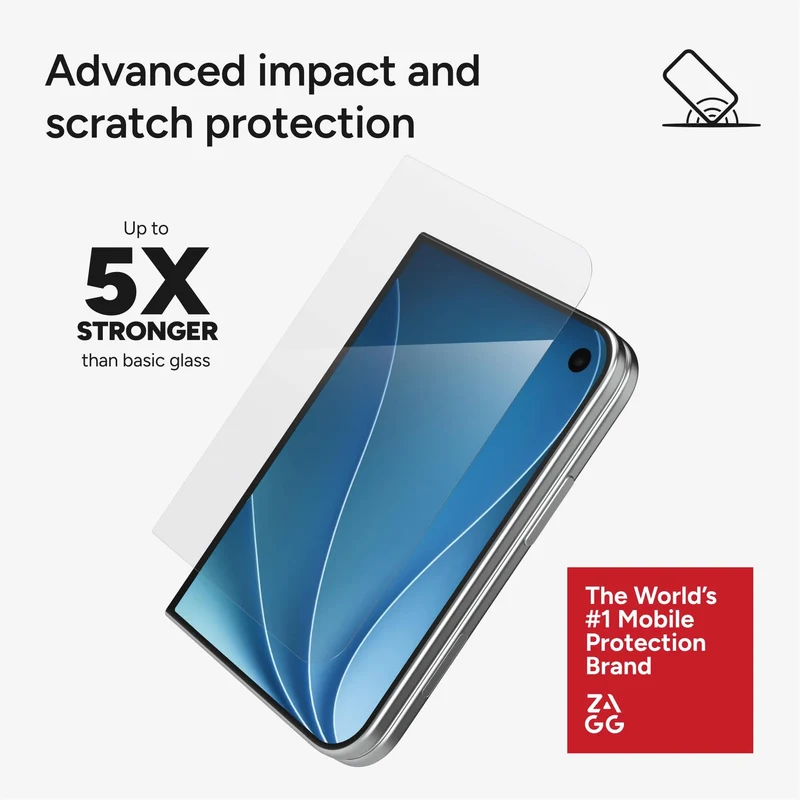 ZAGG InvisibleShield Glass Elite External Screen Protector for iPhone Duo