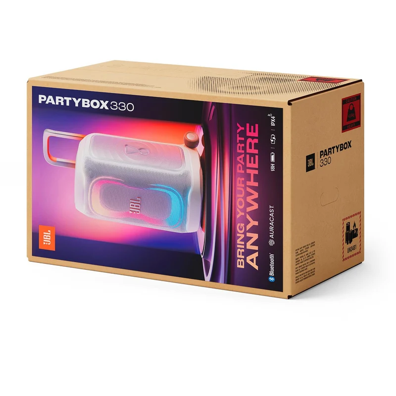 JBL PartyBox Stage 330 Party Speaker (White)