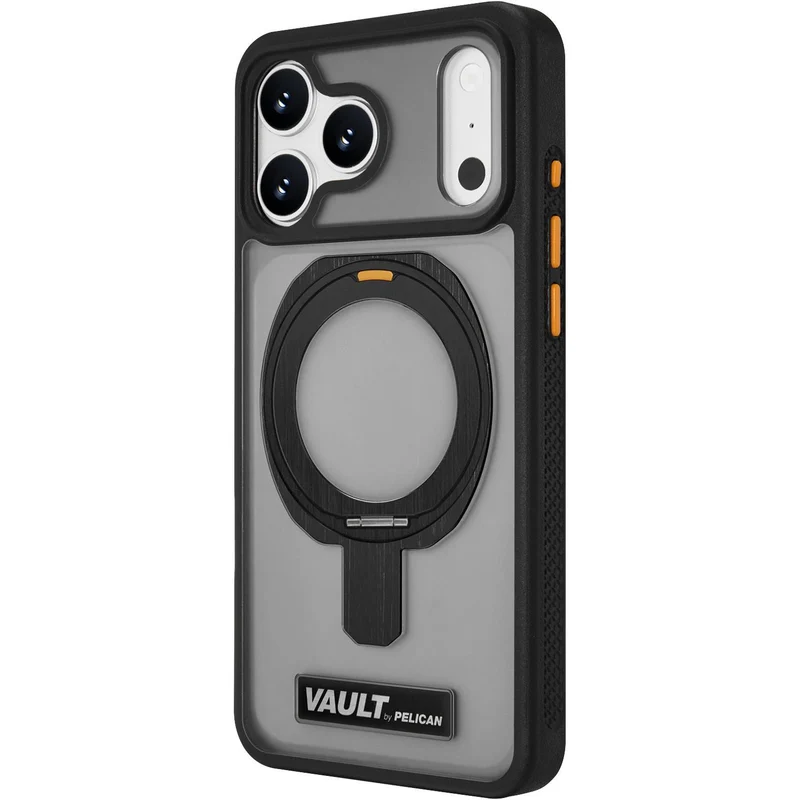 Pelican Vault MagSafe Stand Case for iPhone 18 Pro (Smoke)
