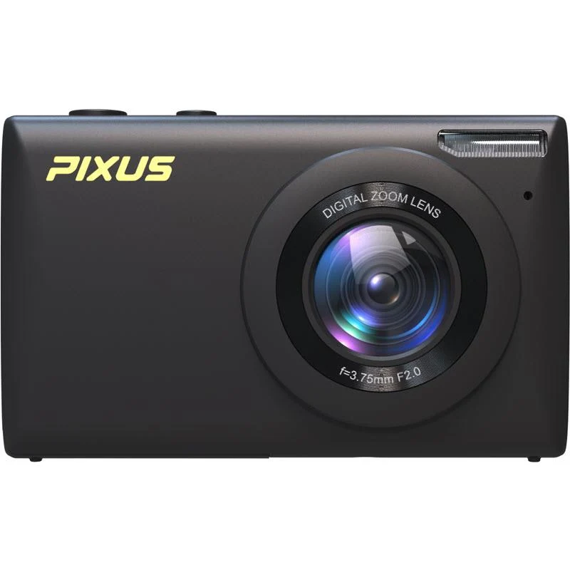 FireFly Pixus V1 Digital Compact Camera Kit with Pouch & SD Card (Black)