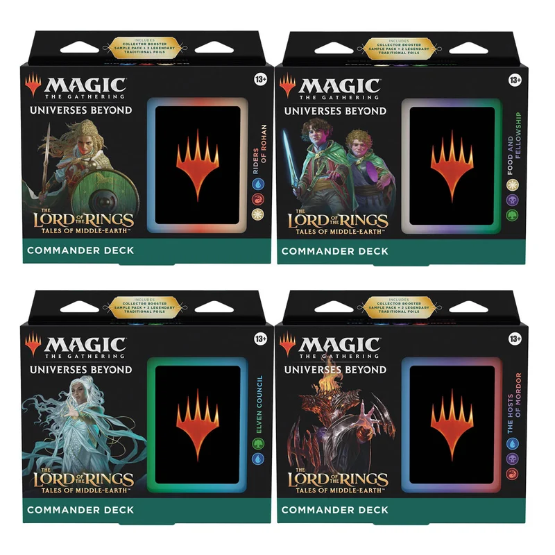 Wizards Of The Coast Magic The Lord of the Rings: Tales of Middle-Earth Commander Decks (Set of 4)