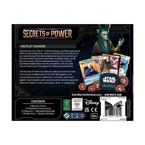 Fantasy Flight Games Star Wars Unlimited Secrets of Power Prerelease Box