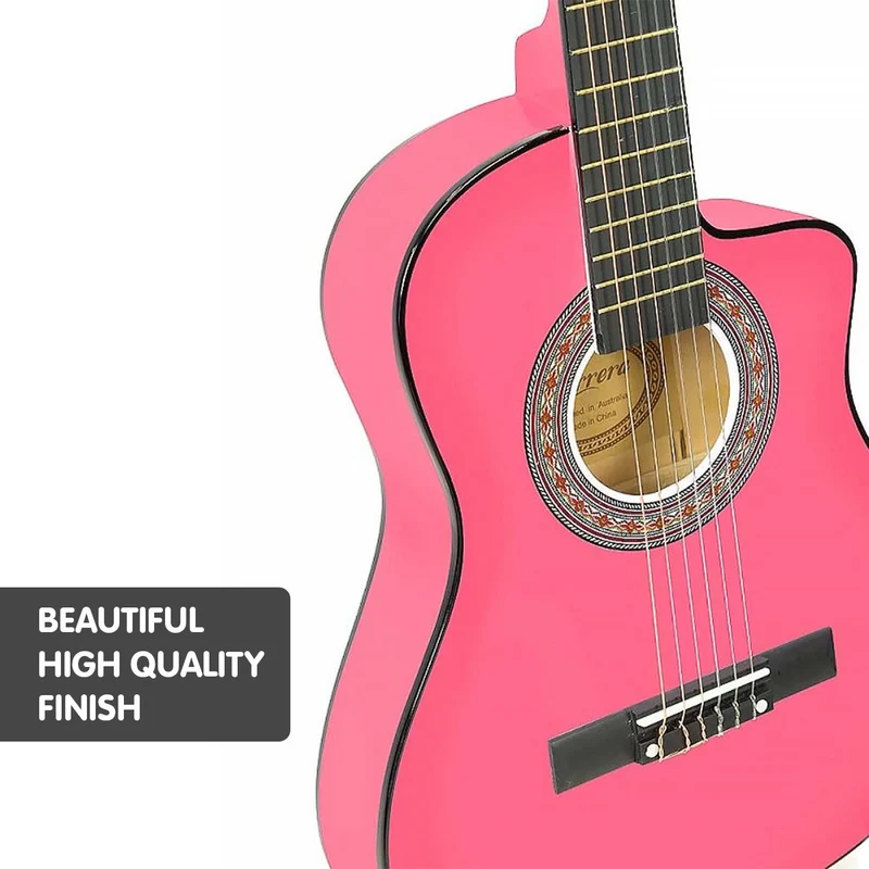 Karrera Childrens Acoustic Guitar Kids (Pink)