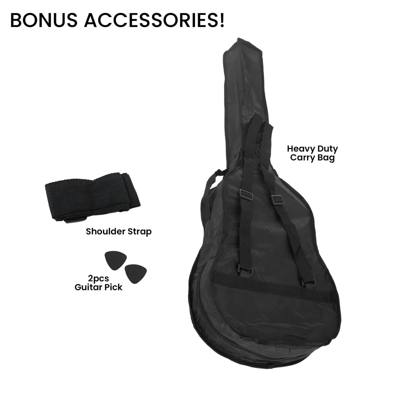 Karrera 38in Cutaway Acoustic Guitar with Carry Bag (Purple Burst)