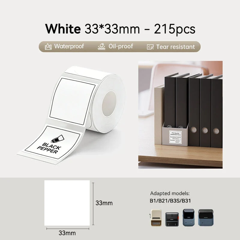 NiiMbot White Label Paper 50*70mm for B21/B3S/B1 [110-Pieces]