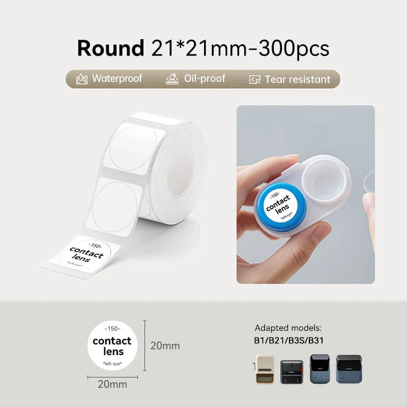 NiiMbot White Label Paper 50*70mm for B21/B3S/B1 [110-Pieces]