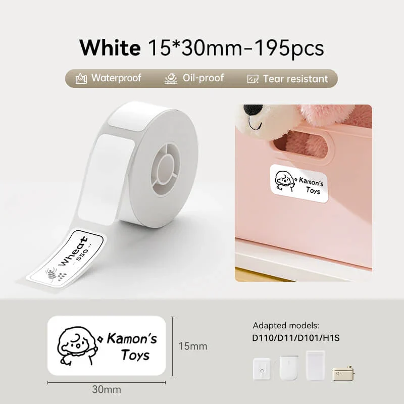 NIIMBOT Thermal Label Paper Waterproof Label Sticker for D11/D101/D110