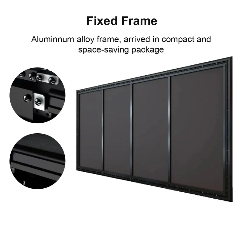 Winways Medium Throw ALR Fixed Frame Fresnel Screen