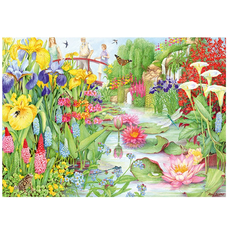 1000pc Flower Show The Water Garden