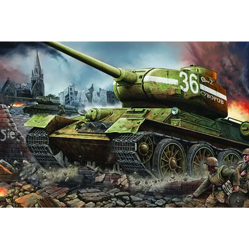 Trumpeter 1/16 Soviet 1944 T-34/85 No.183 Tank Scaled Plastic Model Kit