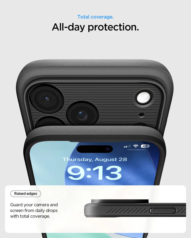SPIGEN Rugged Armor MagSafe Case for iPhone 18 Pro Max/17 Pro Max (Black)