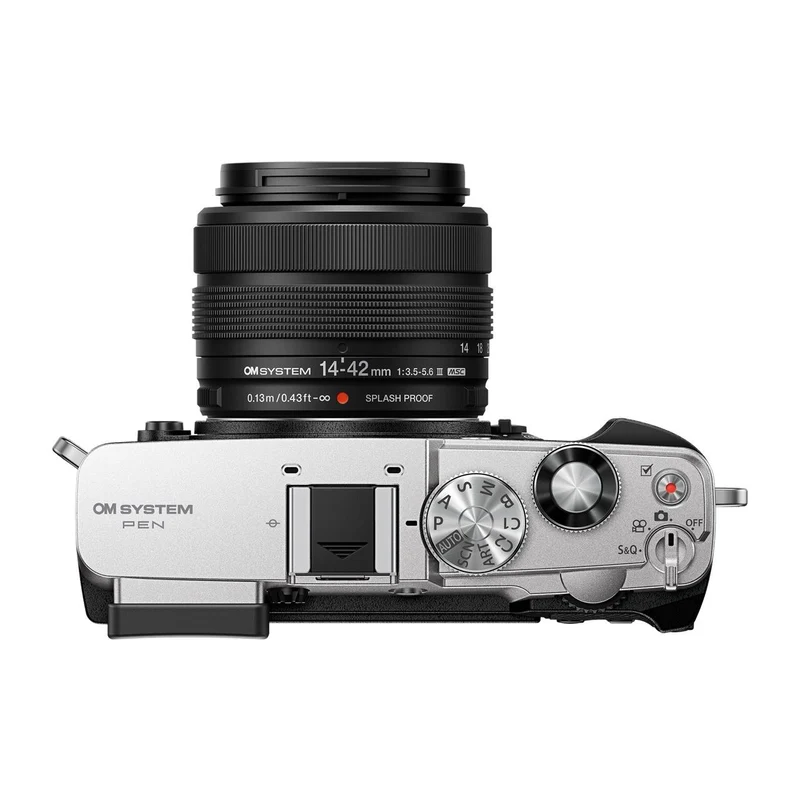 OM SYSTEM Pen Mirrorless Camera with 14-42mm III Lens Kit