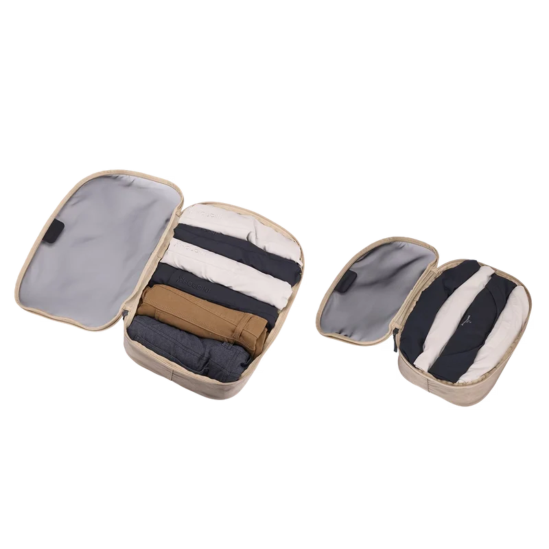 Thule Small & Medium Packing Cube Set Travel Organiser in Gentle Beige