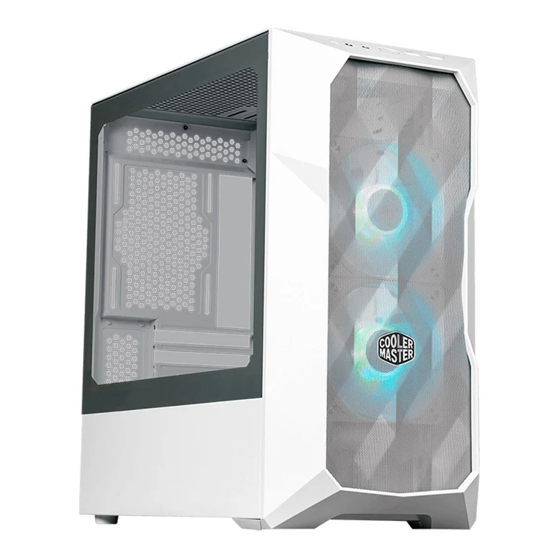 CoolerMaster Masterbox TD300 ARGB Mesh mATX Case - White (TD300-WGNN-S00)