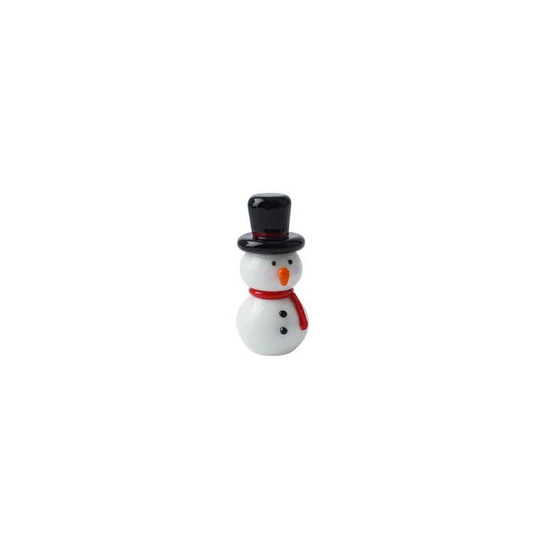 Gibson Gifts Artisan Glass Snowman Christmas Decoration Ornament 20x20x46mm