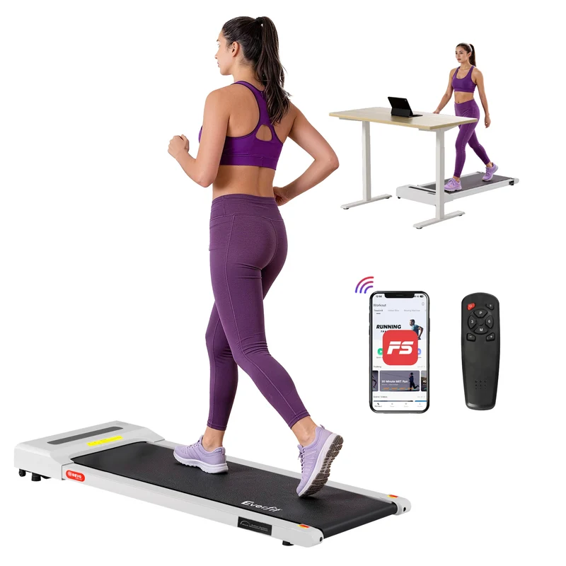 Everfit Treadmill Electric Walking Pad Under Desk Home Gym Fitness 360mm (White)