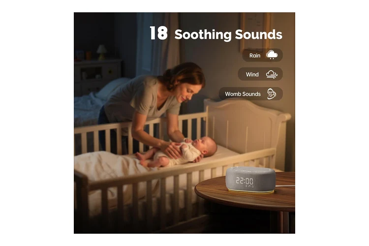 1Mii R3 Portable White Noise Sound Machine with Alarm Clock
