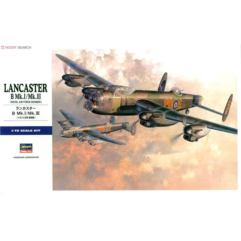 Hasegawa 1/72 Lancaster B. Mk.i/Mk.iii (W/ Raaf Decals)