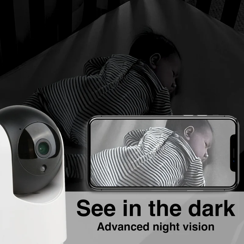 Connect Smart Home 2K Pan and Tilt Indoor Camera