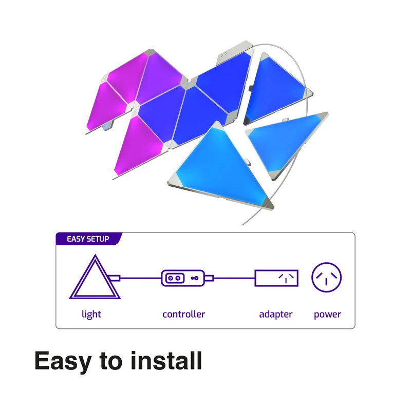Connect Smart Home AmbiColour Smart Triangle Lights 10 Pack