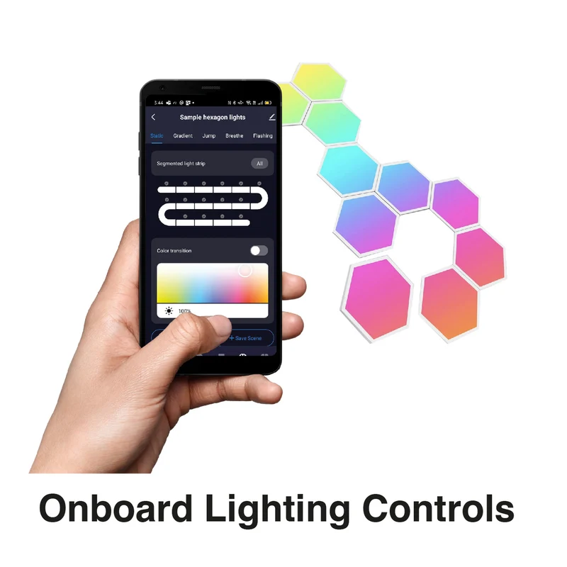 Connect Smart Home AmbiColour Smart Hexagon Lights 10 Pack