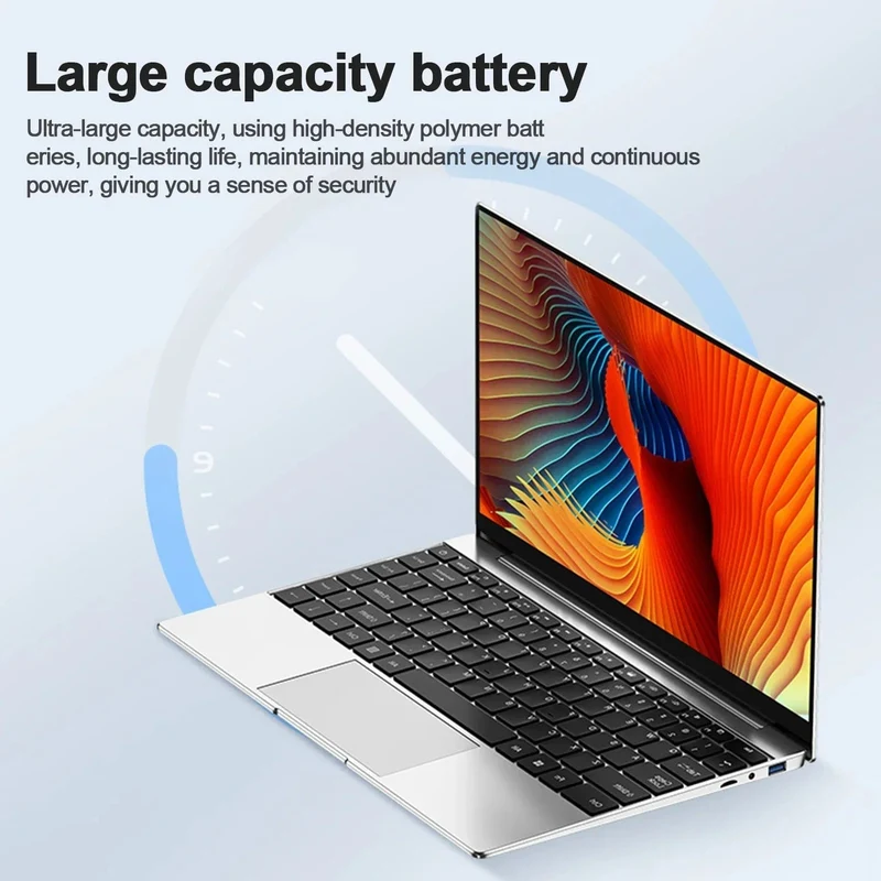 14.1 collu īpaši plāns klēpjdators, 16 GB RAM 2 TB SSD Intel N3700 piezīmjdators Gamer 1920*1080 displejs biroja mācību dators dators Windows 11 Pro