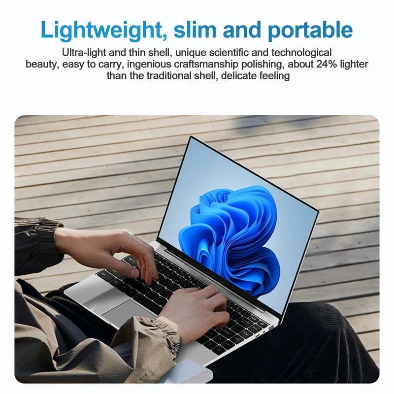 14.1 collu īpaši plāns klēpjdators, 16 GB RAM 2 TB SSD Intel N3700 piezīmjdators Gamer 1920*1080 displejs biroja mācību dators dators Windows 11 Pro