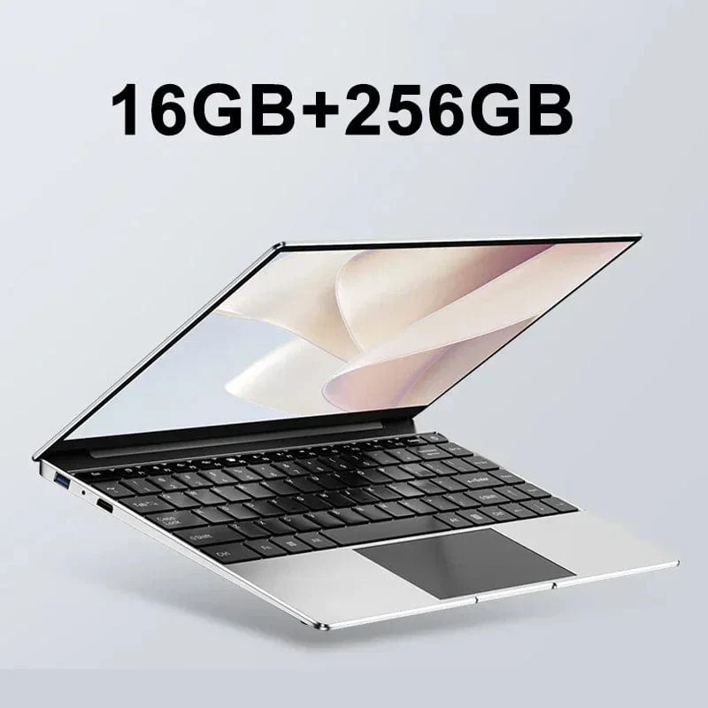 14.1 collu īpaši plāns klēpjdators, 16 GB RAM 2 TB SSD Intel N3700 piezīmjdators Gamer 1920*1080 displejs biroja mācību dators dators Windows 11 Pro