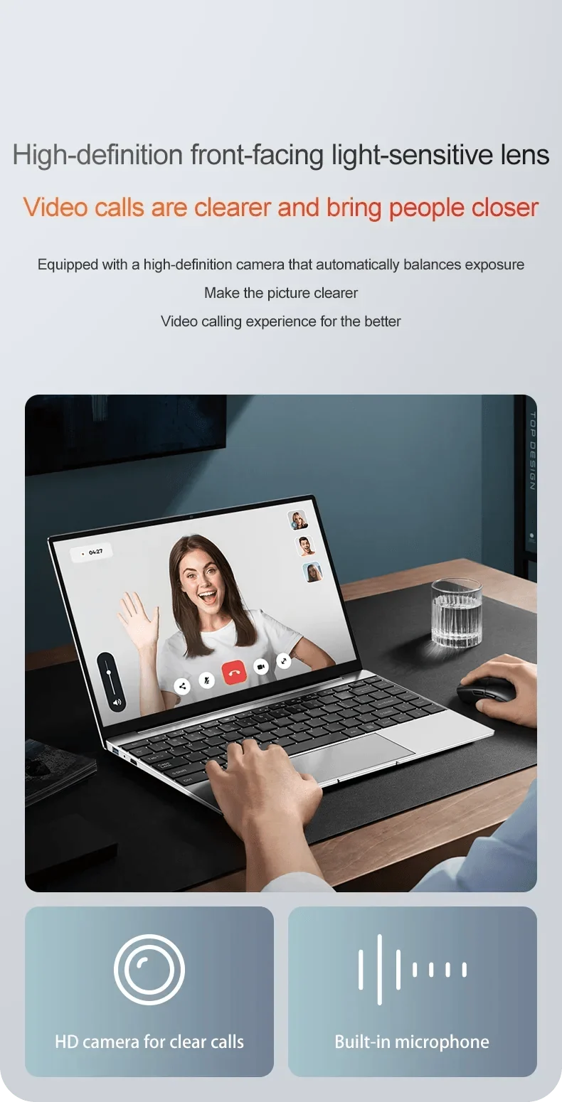 14.1 collu īpaši plāns klēpjdators, 16 GB RAM 2 TB SSD Intel N3700 piezīmjdators Gamer 1920*1080 displejs biroja mācību dators dators Windows 11 Pro