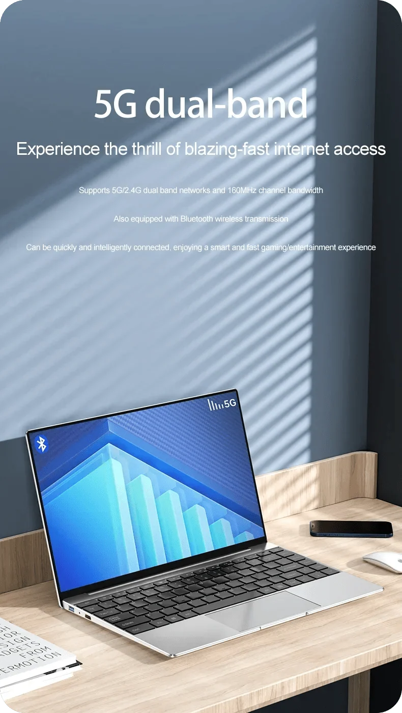14.1 collu īpaši plāns klēpjdators, 16 GB RAM 2 TB SSD Intel N3700 piezīmjdators Gamer 1920*1080 displejs biroja mācību dators dators Windows 11 Pro