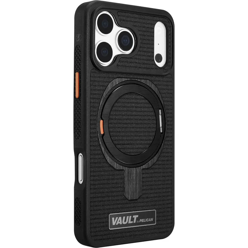 Pelican Vault MagSafe Stand Case for iPhone 18 Pro Max (Black)
