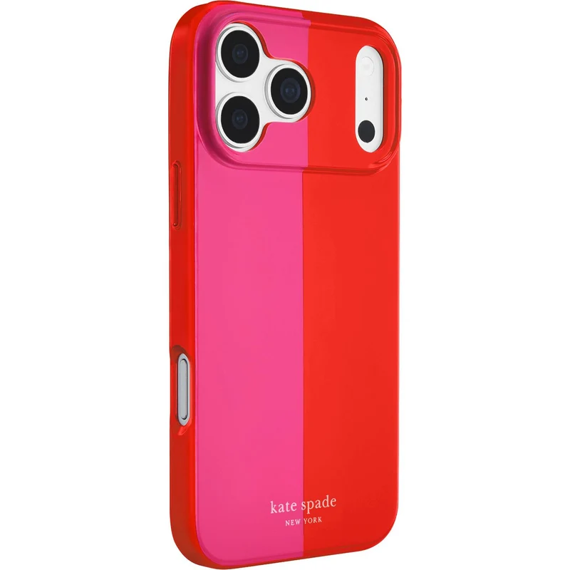 Kate Spade Magsafe Case for iPhone 18 Pro Max (Racing Stripe Pop Pink)