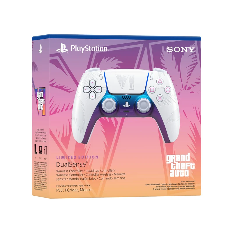 PS5 PlayStation 5 DualSense Wireless Controller Grand Theft Auto VI White Limited Edition