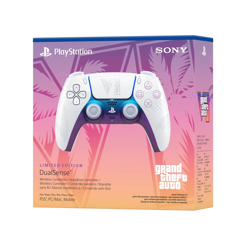 PS5 PlayStation 5 DualSense Wireless Controller Grand Theft Auto VI White Limited Edition
